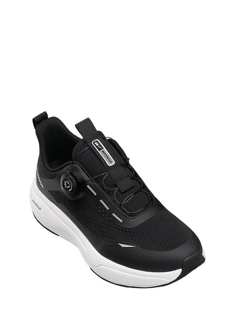 Huili Men's 2025 Autumn Breathable Black Sneakers with Soft Sole for Casual Wear and Running