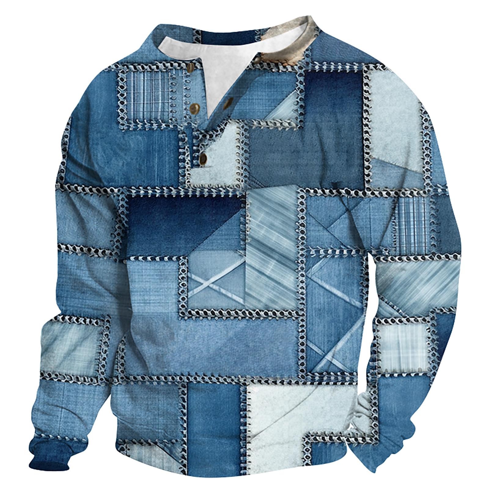 

Мужская уличная винтажная модная спортивная футболка с v-образным вырезом и длинным рукавом M