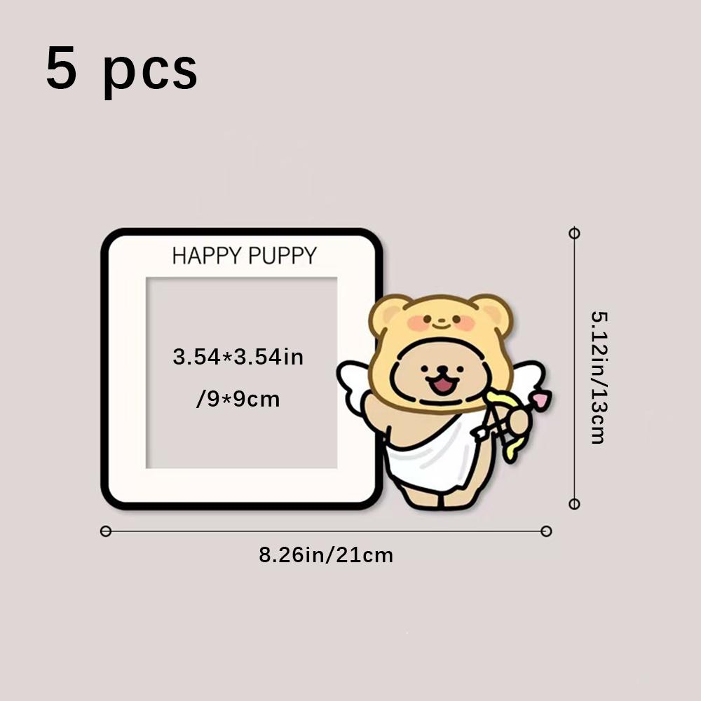 5 sets of cute dog mushroom element switch decorative stickers, creative home wall stickers, switch protection