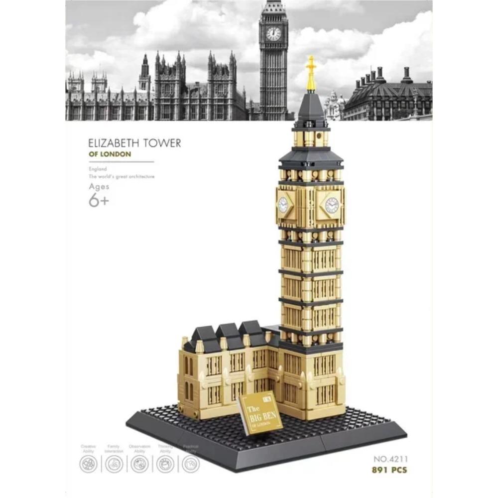 MOC World Famous Architecture Edifice Opera House Building Blocks Villa Savoye Bridge Tower Toy Children Birthday Christmas Gift