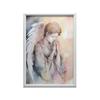 Betender Engel in Pastelltönen Betender Engel in Pastelltönen, 30X40 Cm, Rahmen Holz Helle Eiche, Papier Matt 230 Gsm