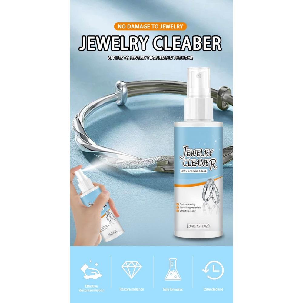 1 Bottle Jewelry Cleaning Spray Jewelry Cleaner Jewel-like Shiny Metal Surface Quick Repair and Protection