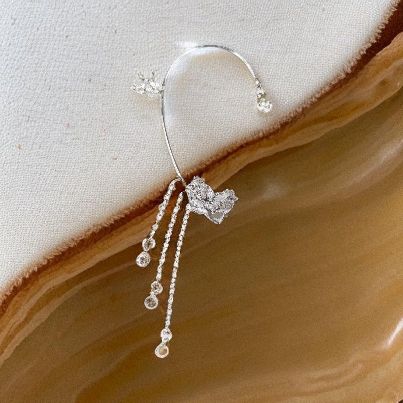 Non-pierced Ear Hook: Versatile, Anti-Drop Tassel Earrings and Fairy Ear Cuff for Spring Festival