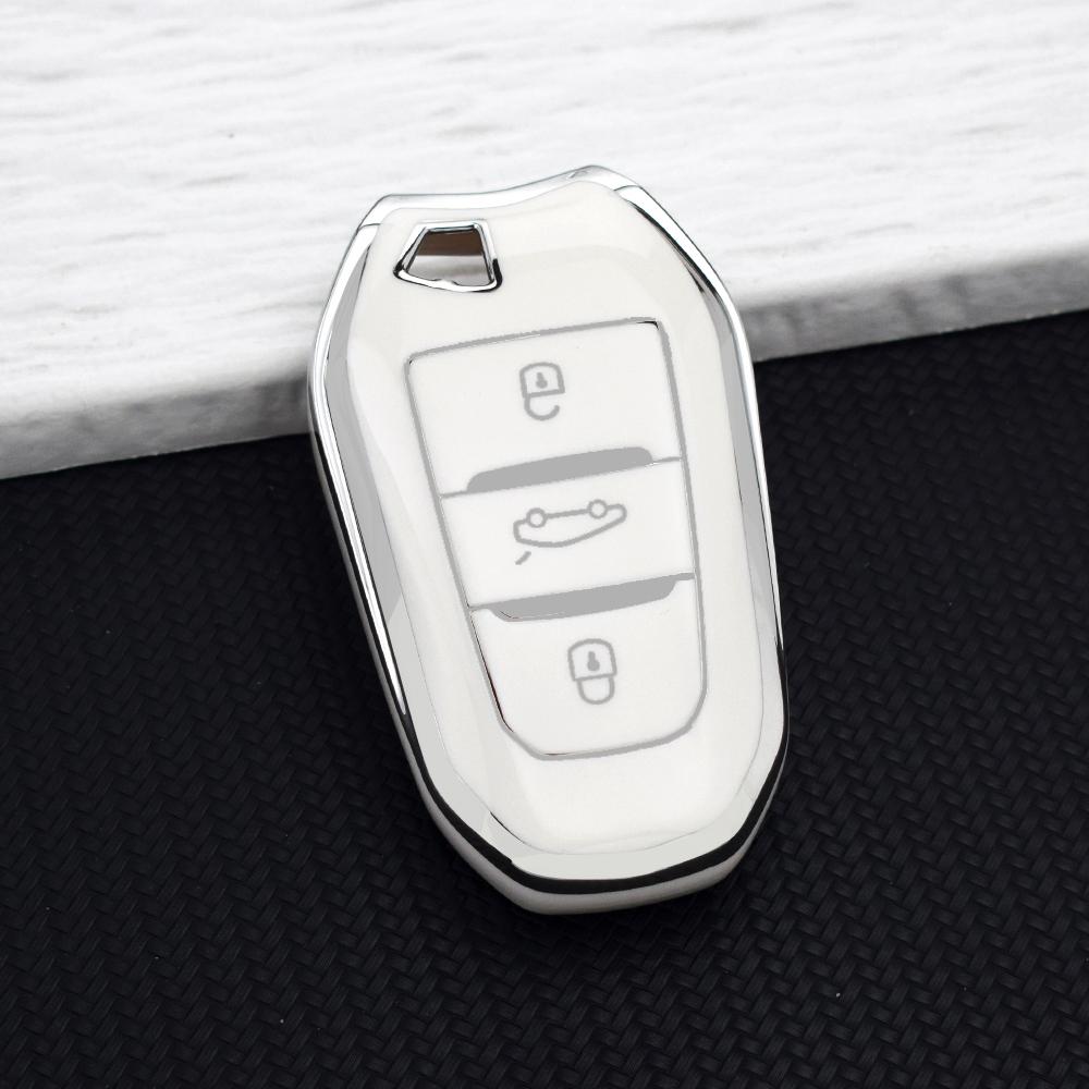 Tpu Key Case Shell For Peugeot 308 408 508 2008 3008 4008 5008 For Citroen C4 C4L C6 C3-Xr Picasso Ds3 Ds4 Ds5 Car Remote Cover