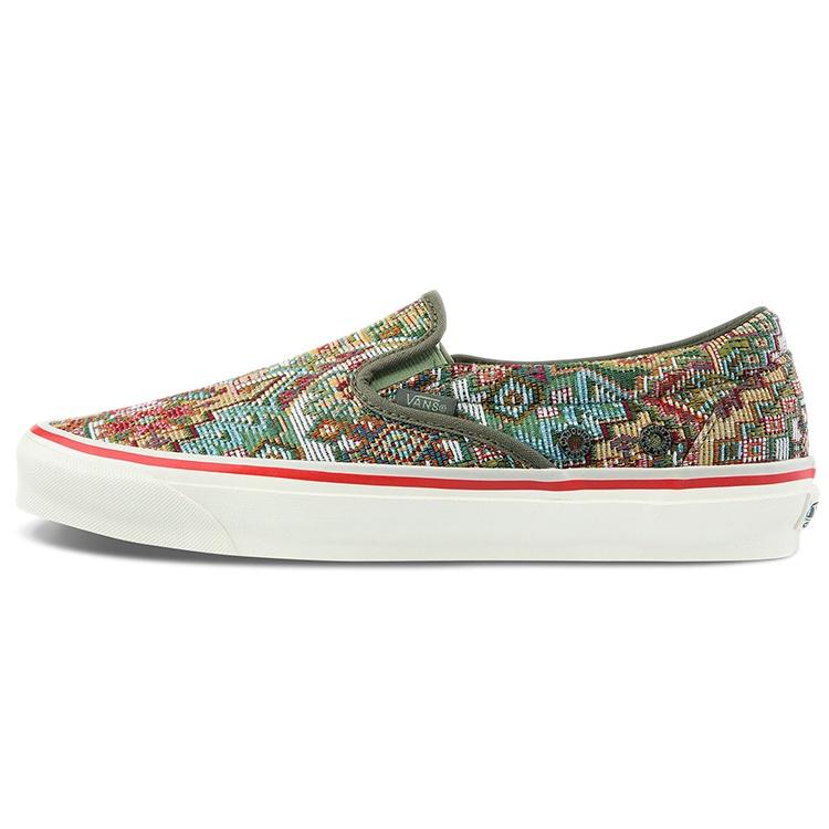 Vans Nigel Cabourn x OG Classic Slip-On LX  Carpet Green Mix  Men s VN0A45JK9T9 EU 36
