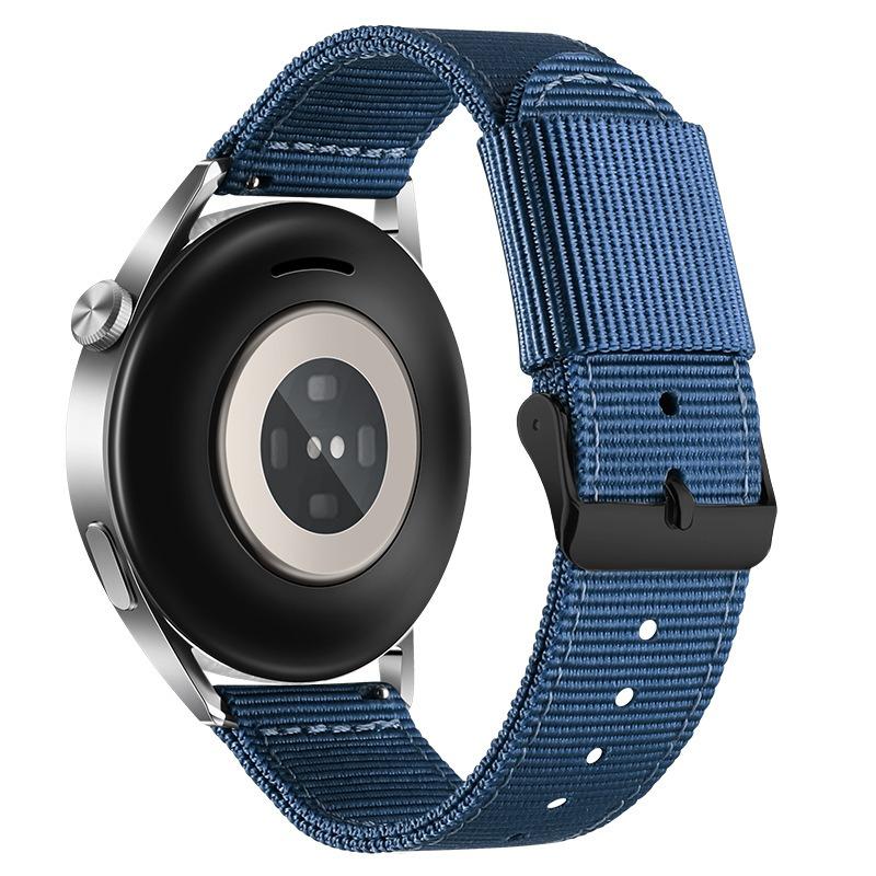 

17мм 19мм 20мм тканинний нейлоновий ремінець для годинника SWATCH Браслет Заміна браслета Жіночий чоловічий годинник Спортивний годинник Аксесуари Ремінець 19mm синій/чорний