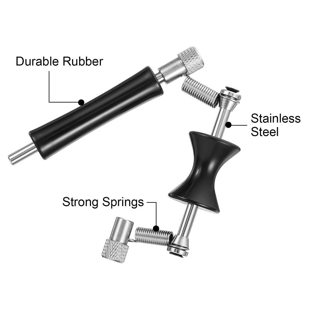 2PCS Guitar Rolling Capo Sliding Adjustable Capo Rubber and Stainless Steel Capo