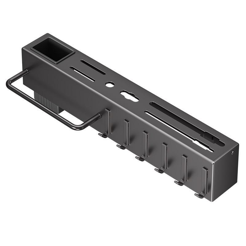 Wall-Mounted Multifunctional Kitchen Knife & Chopstick Rack – Punch-Free Installation