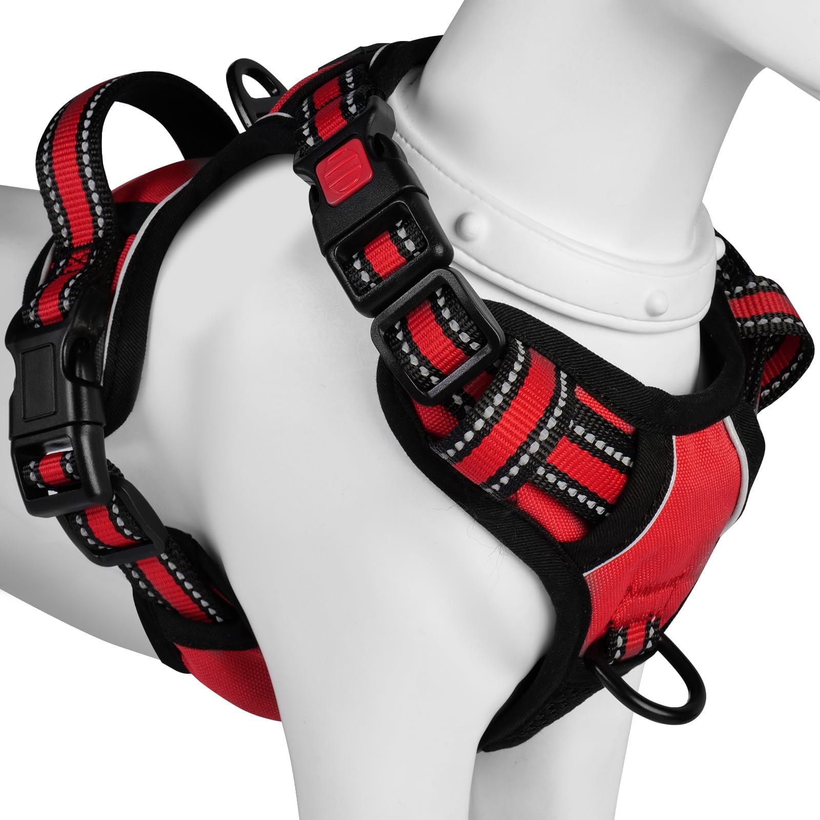 

BaoCheng Dog 2025 Latest for and Large Reduces Adjustable Night Reflective Stays in Easy to Put on and Take Great for and Cute Walks Harness, Model,