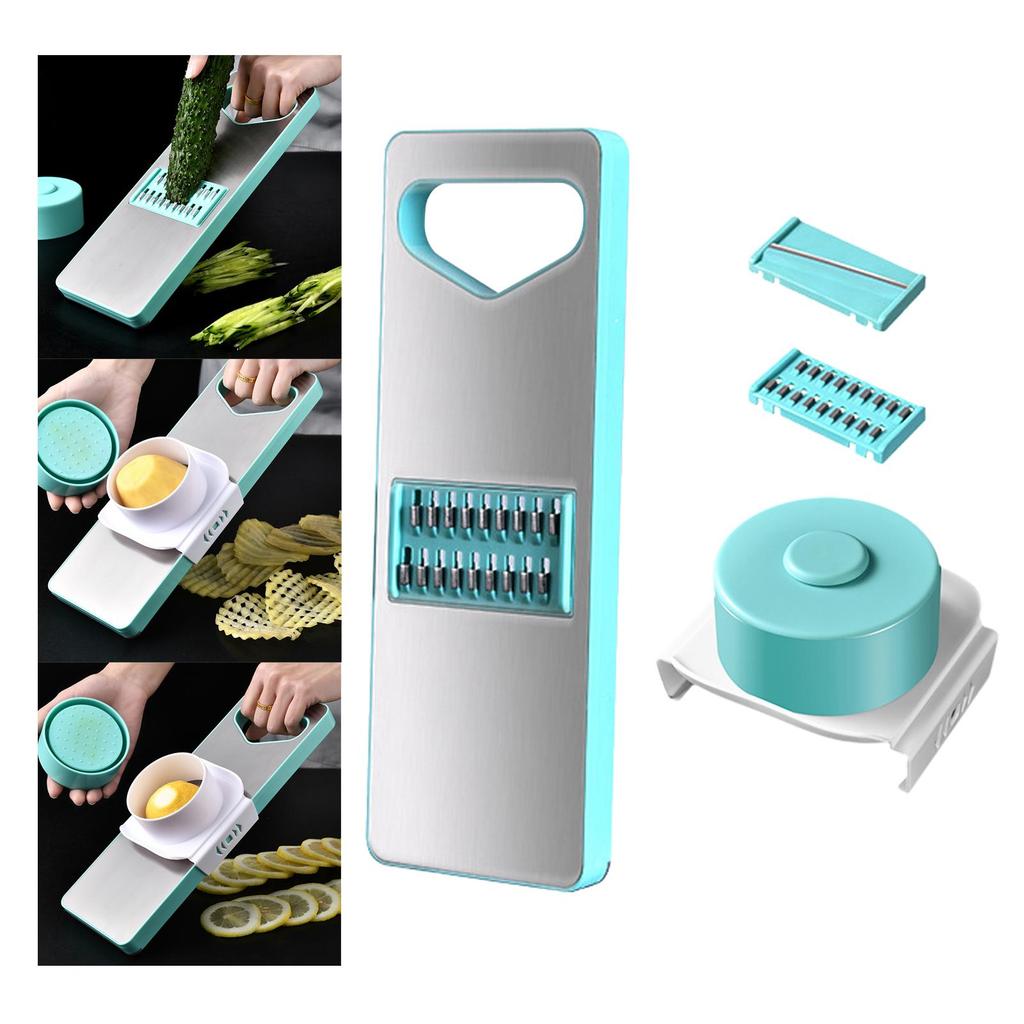 Veggie Mandoline Slicer Shredder Interchangeable Blades Set Potato Grater for Salad Potatoes Cucumber Carrots Ginger