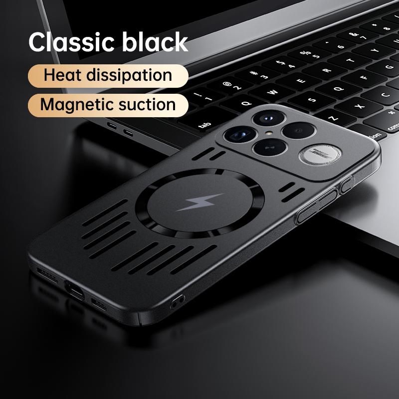 Für Xiaomi POCO F8 Ultra Hülle Harte PC-Hülle mit Wärmeableitung, schlank, magnetisch, schützende Rückseite für POCO F8 F7 F6Pro Handyhülle