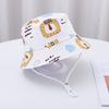 Summer Baby Hat Boy Girl Cotton Uv Protection Sun Cap Children Panama Beach Kids Bucket Hat Cute Cartoon Infant Caps