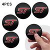 4PCS 56mm Car Wheel Hub Center Caps Sticker Emblem Decal For Ford Focus 2 3 MK3 MK4 ST Fiesta Kuga Explorer Mondeo Auto Styling
