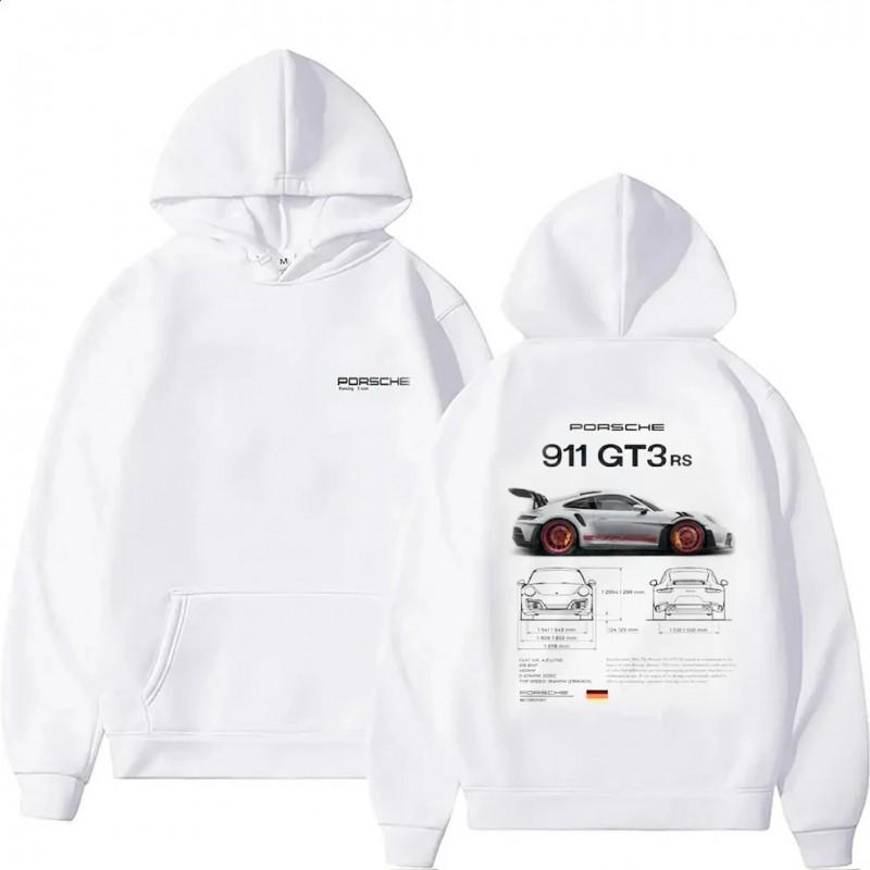 Mens Hooded Cotton Blend Sweatshirt With Printed Design Regular Fit Casual Wear
