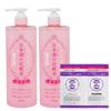 Kikumasamune Sake Skin Lotion 500ml Bottles Set + 2 Sachets (High Moisture, Transparent Moisture)
