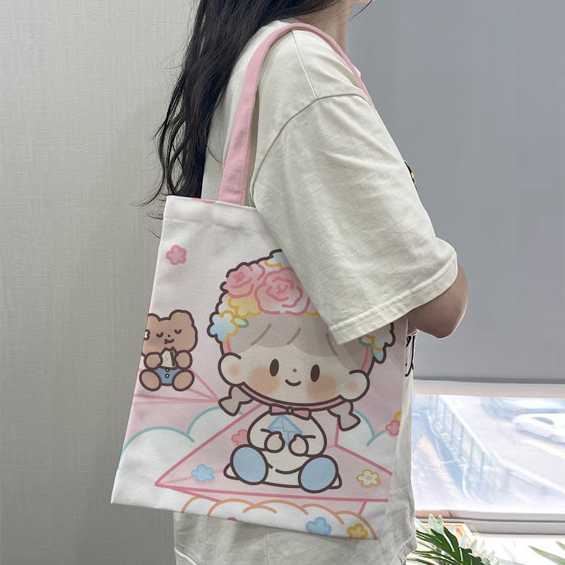 Eco-Friendly DIY Canvas Tote Bag with Custom Logo for Advertising