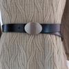 Fashion Leather Womens Belt Square Buckle Two Layer Cowhide Summer Casual Looks