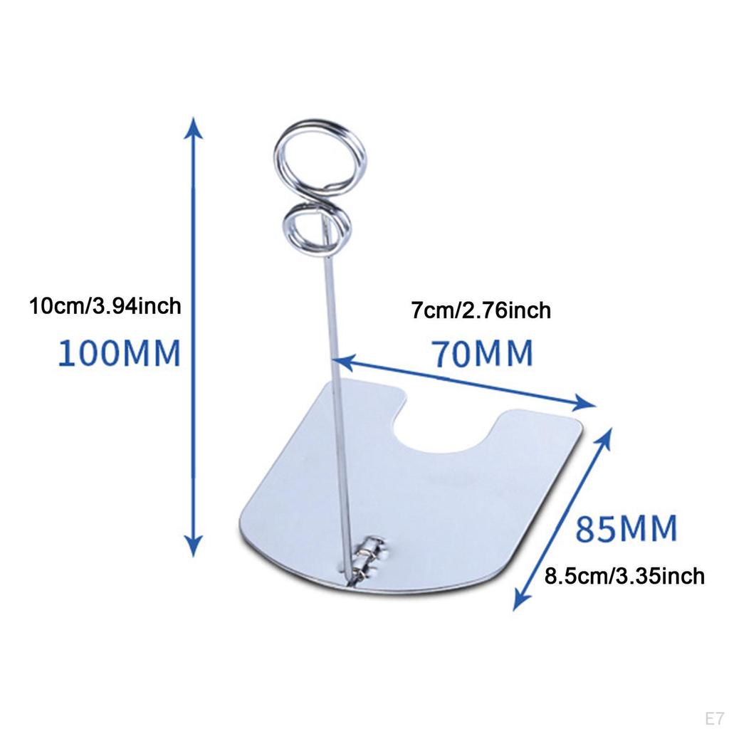 10 Stück Tischkartenhalter Tischnummernständer Warenzeichen-Schildklemmen Menüklemmen für