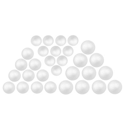 30 kusů 7 cm 8 cm 10 cm Bílé pěnové koule z polystyrenu pro kutilské modelování
