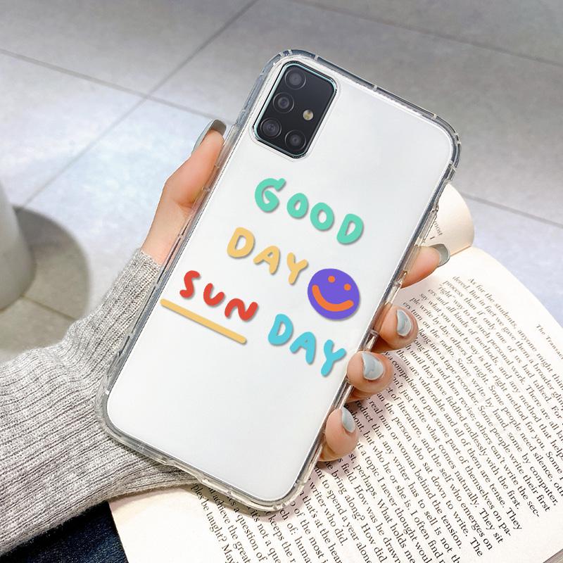 

Чехол A51 для Samsung A22, силиконовые чехлы для Samsung A32 4G A52 A72 5G A12 A21S A03S A71 31 A50S A30S A42 A10, чехол для телефона со смайликом Galaxy A72 4G 5G