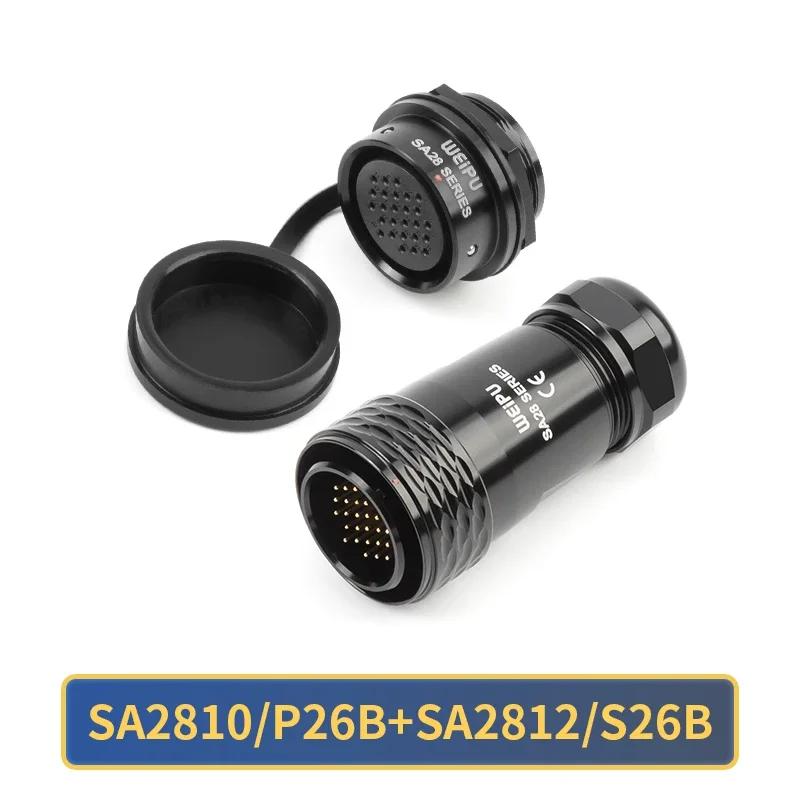 

WEIPU SA28 Водонепроникний IP67 Роз єм M28 2 3 4 7 8 9 10 12 16 17 20 24 26 35 Контактний Авіаційний Штекерний Роз єм Задня Гайка Гніздовий Роз єм Панельний