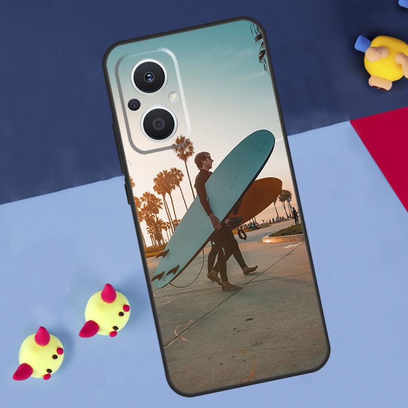 Surf Surfboard For OPPO Reno 14 13 12 11 10 Pro 8T 11F 12F 13F 14F 7 8 Lite OPPO Find X8 X6 X5 X9 Pro Case