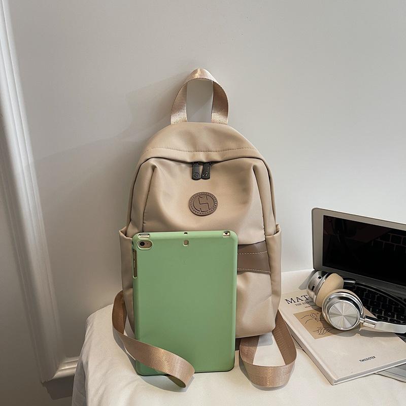 Schoolbag high-value women's backpack new lightweight travel nylon women's bag simple commute to work small backpack