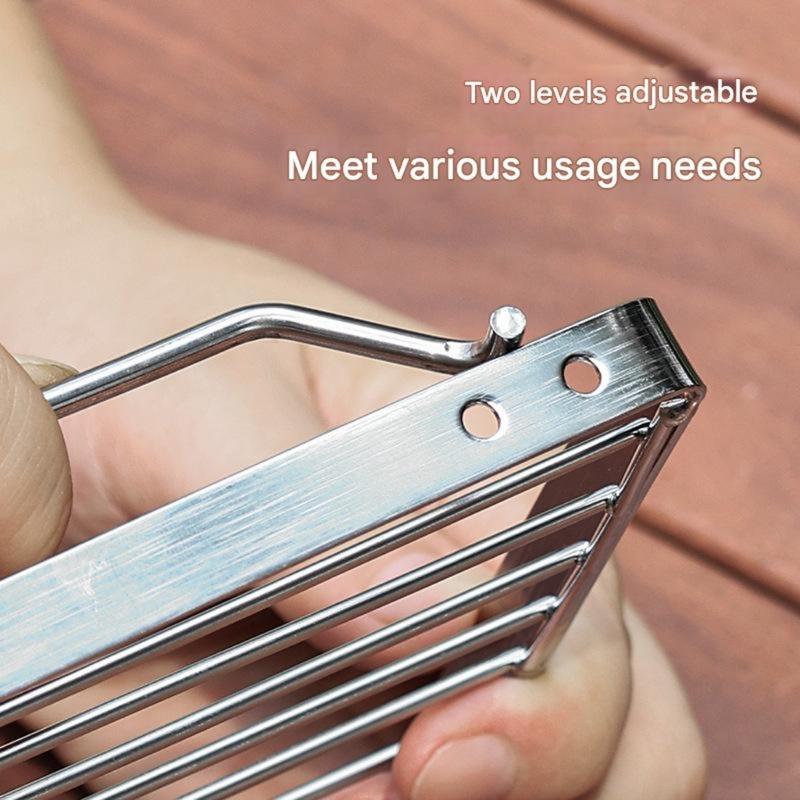 Corrosion Resistant Stainless Steel Portable Grills and Fire Pit Furnaces Bracket Grills for Enthusiasts and Hiking Use