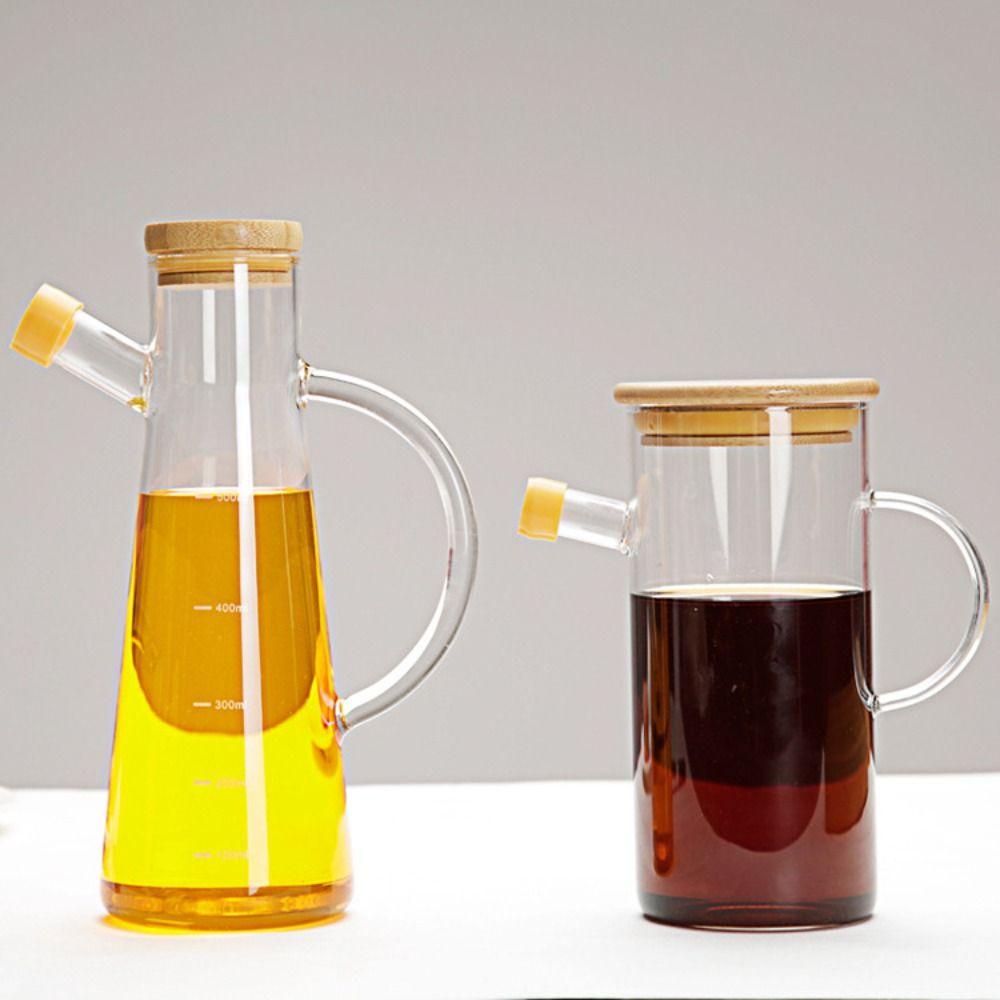 

Food-grade Glass Oil Pot Leak-Proof Oil Storage Container New Oil Dispenser Bottle Household 500ml-B