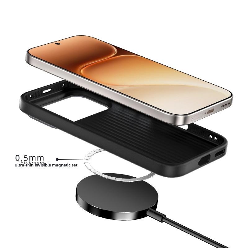 For Huawei Honor 600 Pro Case Hard PU Carbon Fiber MagSafe Magnetic Protective Back Cover Case For Huawei Honor600 600pro Shell