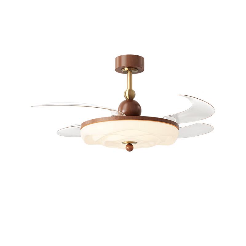 OEING Walnussholz Deckenventilatorleuchte
