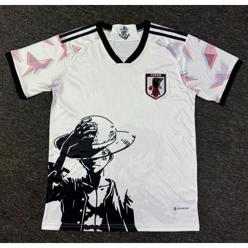 Kurzärmeliges Fußballtrikot inspiriert von der japanischen Nationalmannschaft Anime-Kollaboration Dragon Ball One Piece Naruto