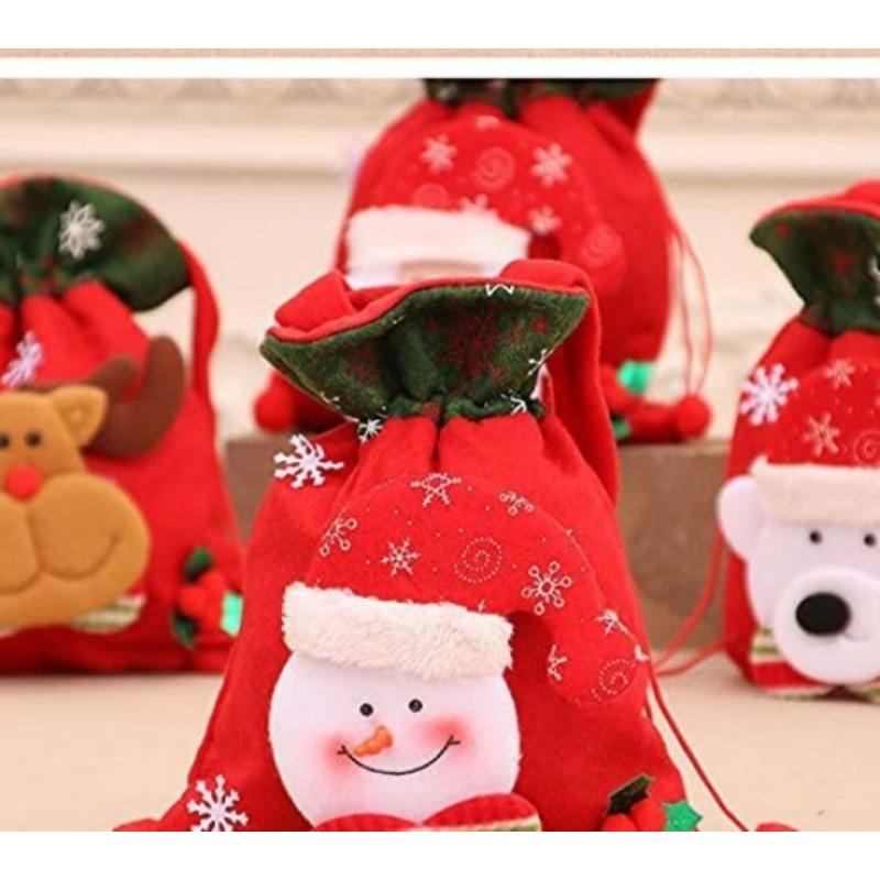 Christmas Idea Apple Bag Santa Claus Children's Gift Bag Candy Product Bag Bundle