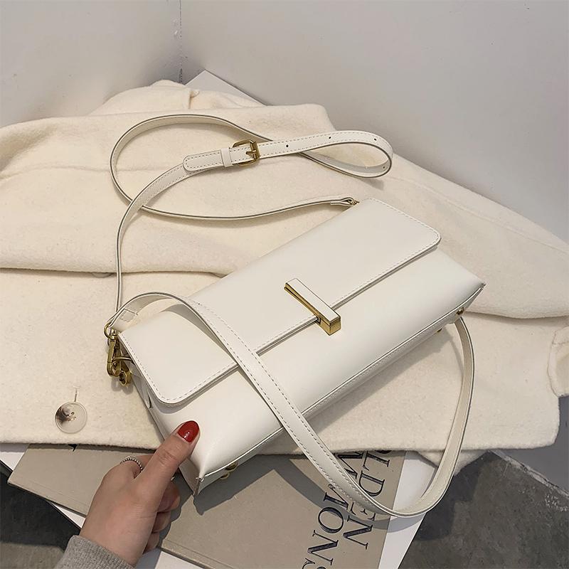 Fashion PU Leather Shoulder Bags New Korean Style Women Simple Messenger Bag Casual All-match Ladies Shoulder Bags