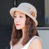 Breathable Straw Bucket Hats Dome Woven Basket Hat New Sunshade Cap  for Women