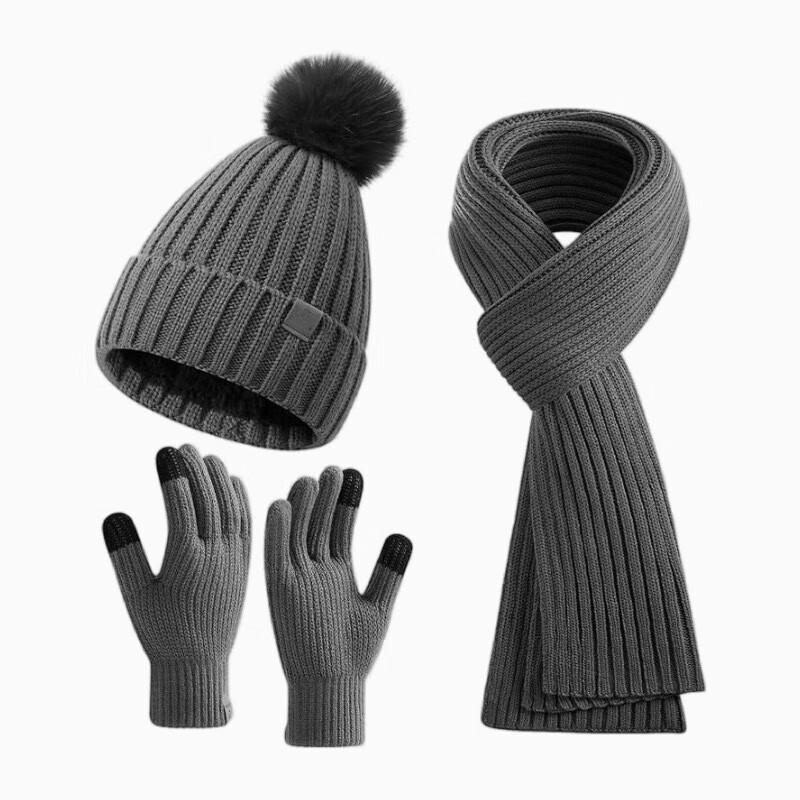 Autumn/Winter Knitted Hat, Scarf & Gloves Set