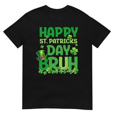 Bruh St Patrick's Day Teens Boys Kids Saint Patricks Day T-Shirt