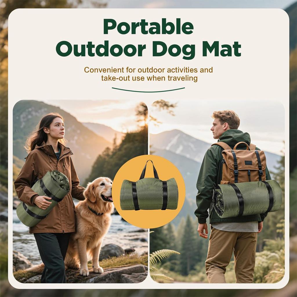 Coperta Portatile Pieghevole per Viaggio Animali Domestici in Auto, Coperta per Cani da Esterno per Picnic, Escursioni e Spiaggia - Tappetino Leggero Compatto per Cani e Gatti
