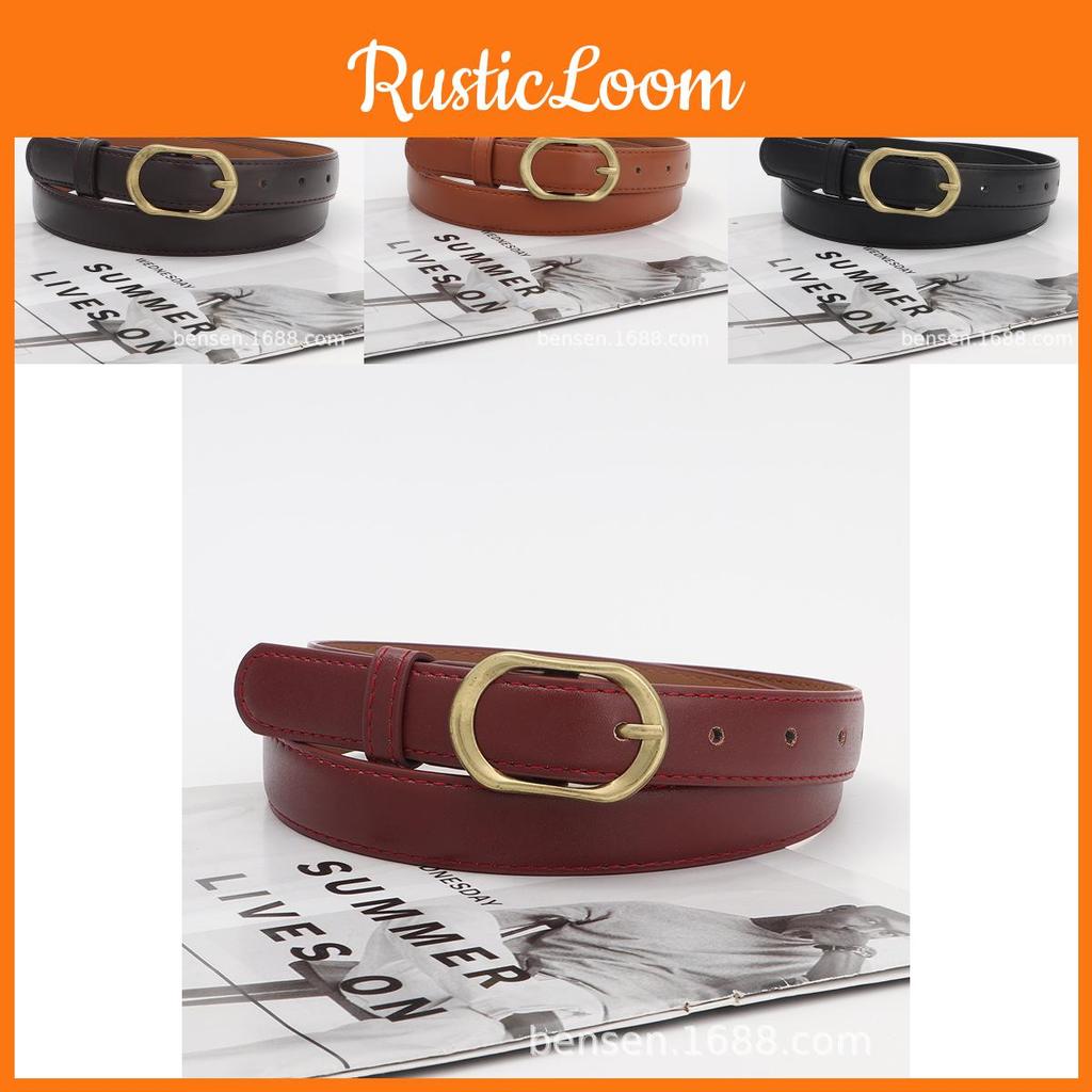Leather Belt Vintage Women Versatile Decorative Waistband Casual Jeans Strap