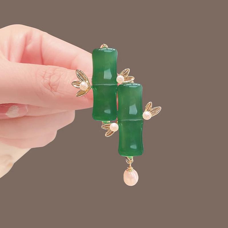 Κομψή καρφίτσα με λουλούδι παιώνιας - Ρετρό εθνικό στυλ, Προηγμένο αξεσουάρ καρφίτσας για Τσέονγκσαμ και Χάνφου