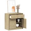 VidaXL Buffet, Cabinet with Doors, Storage Furniture, Living Room Organizer, Modern, Oak Wood 377600