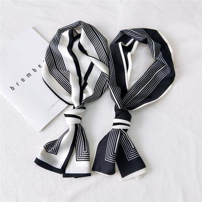 New Scarves Silk Scarves Women'S Spring And Autumn Season Long Decorative Professional Scarves Summer Thin Styles Paired With Shirts Stylish