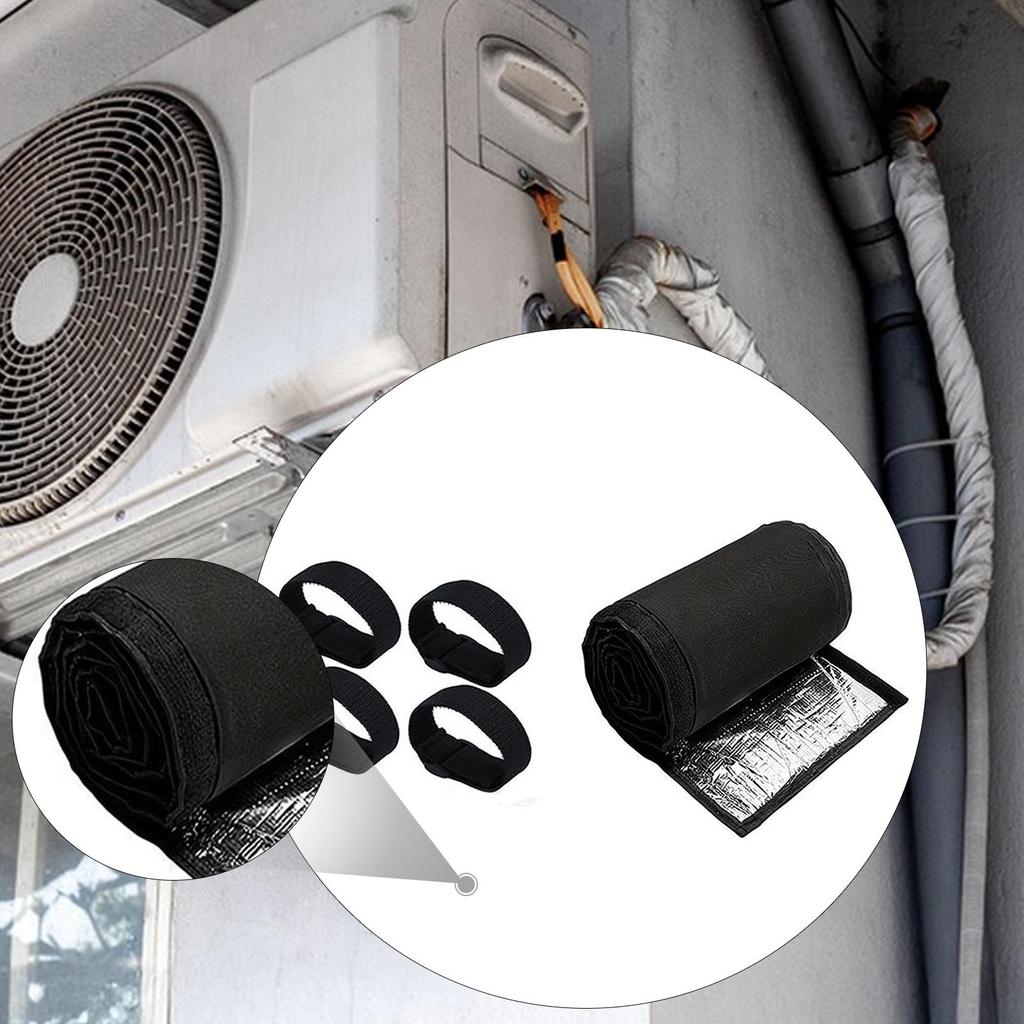 Flexible Copper Line Insulation Sleeve Wrap, Copper Pipe Insulation Cover for Outside Pipe