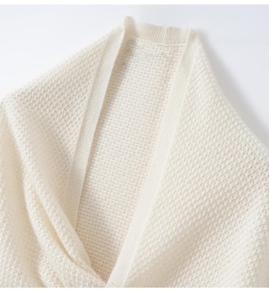 Women's 100% Pure Cashmere Rhinestone Knit Shawl - Versatile Fashion for Autumn/Winter