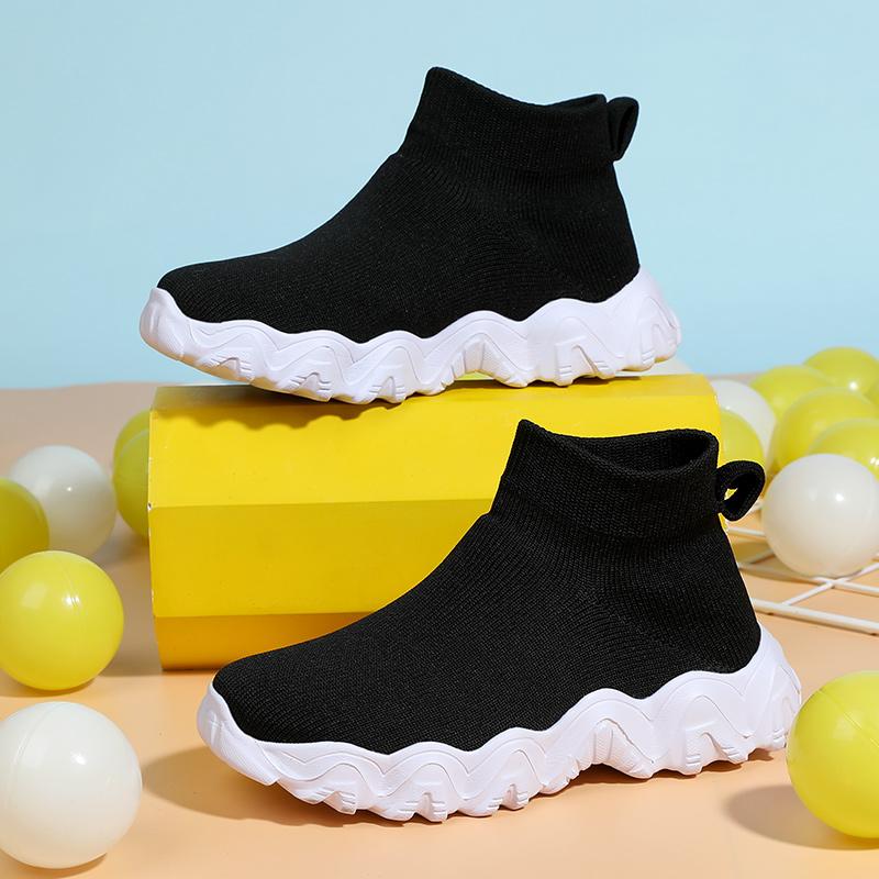 Children Shoes Men Summer Top Elastic Socks Children Shoes Female Thick Bottom A Stirrup Casual Non-Slip Soft Sole Shoes