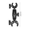 25mm Ballhead Double for Head Clamp Kit Motorcycle Double C for Head Clip Action Camera Bracket