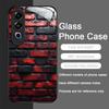 Creative Colorful Brick Texture Printed Tempered Glass Phone Case for OnePlus 13R 12 11 10 9 Pro ACE2 3 Nord CE4 3 2 Lite Cover