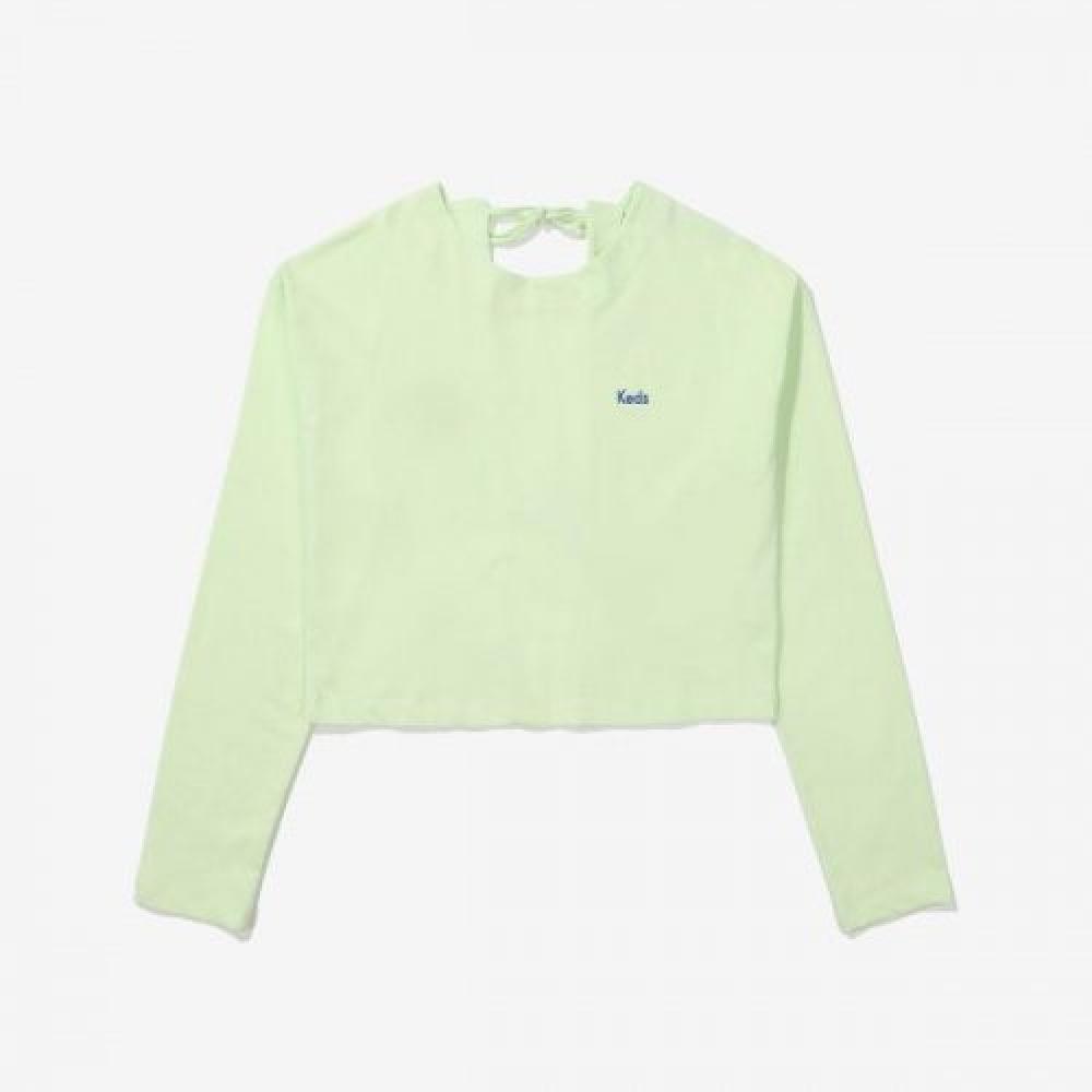 

KEDS [22SS] Укороченная футболка с длинным рукавом и разрезом сзади KD2RLE1352FLGR