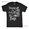 Mens Funny T Shirt Running On Coffee And Rage Sarcastic Caffeine  Vintage Washed Streetwear Soft Graphic Casual Stretched