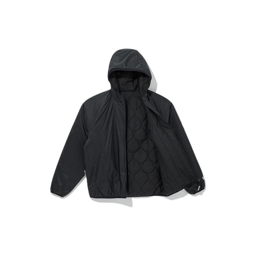New Era Solid Color Casual Zip-Up Hoodie Men jackets Black 13338540